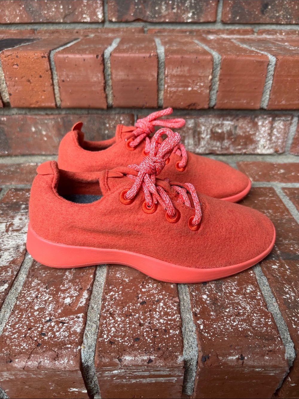 Allbirds Wool Runner Coral Pink Orange Merino Knit Comfort Sneakers Women Size 6